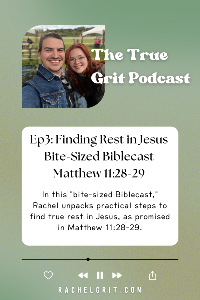 Episode 3 Artwork Finding Rest in Jesus Bite Sized Biblecast Matthew 11-28-29
