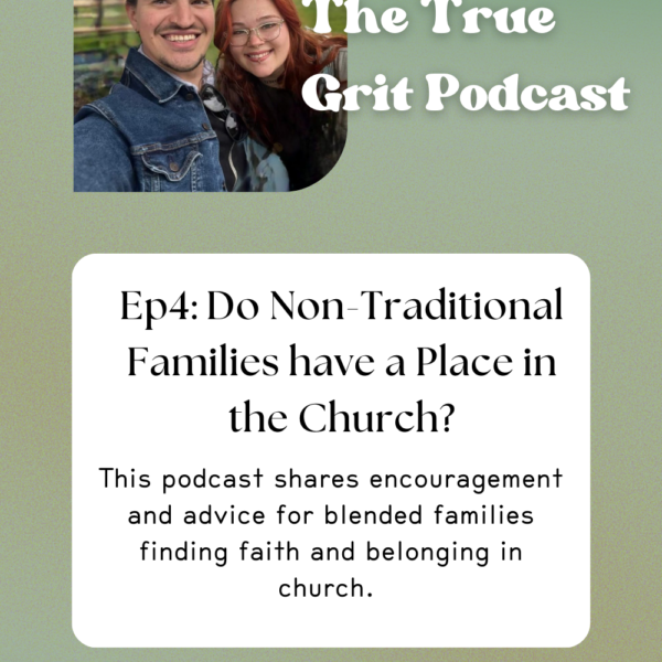 This podcast shares encouragement and advice for blended families finding faith and belonging in church.